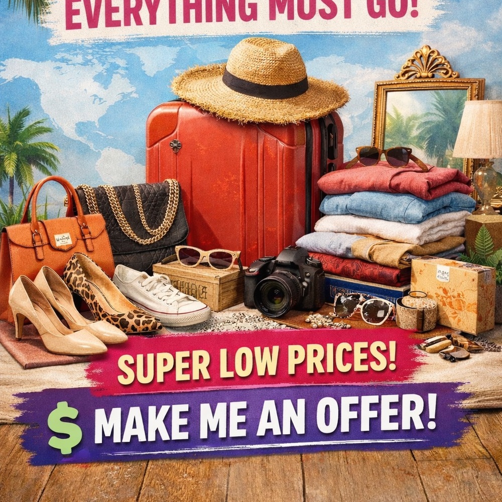 MOVING ABROAD SALE